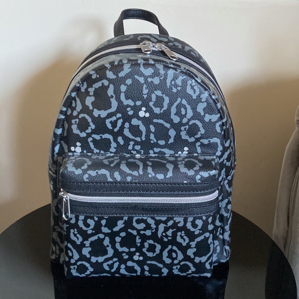 NWT Disney Parks Black Leopard Mini Backpack